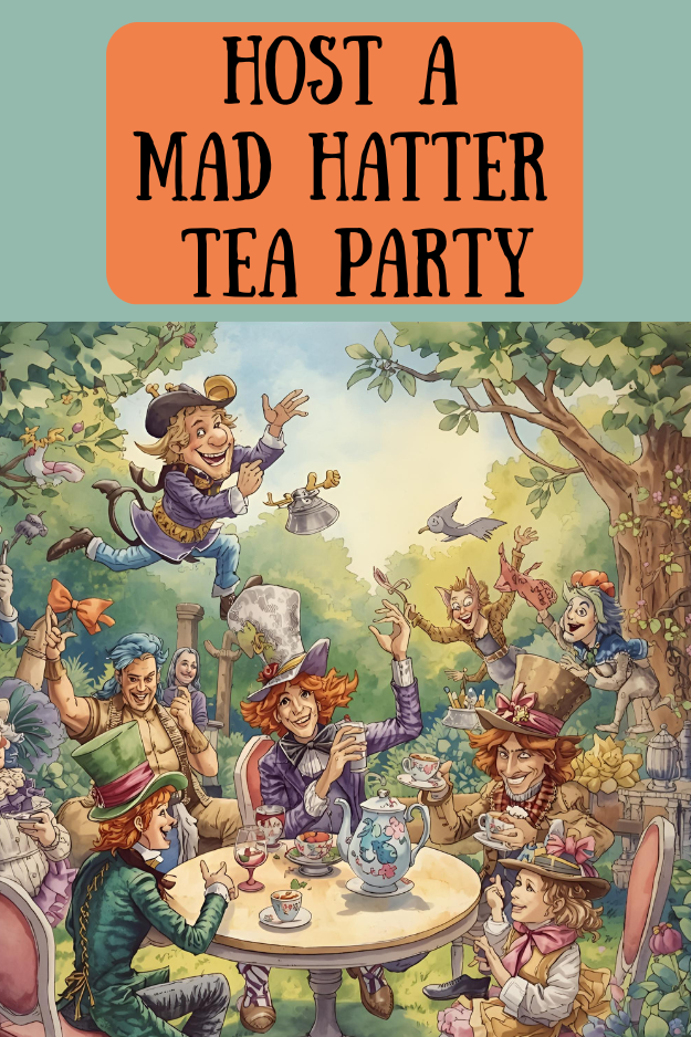 Mad Hatter Tea Party Pin for Pinterest