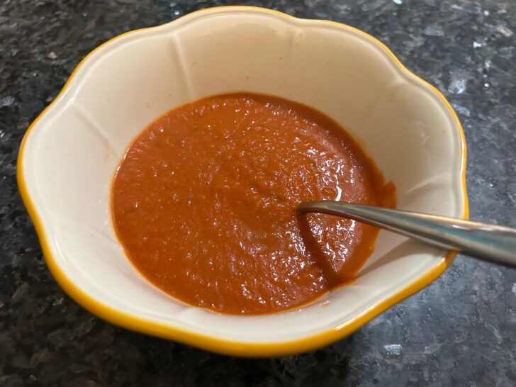 bowl of tomato basil soup