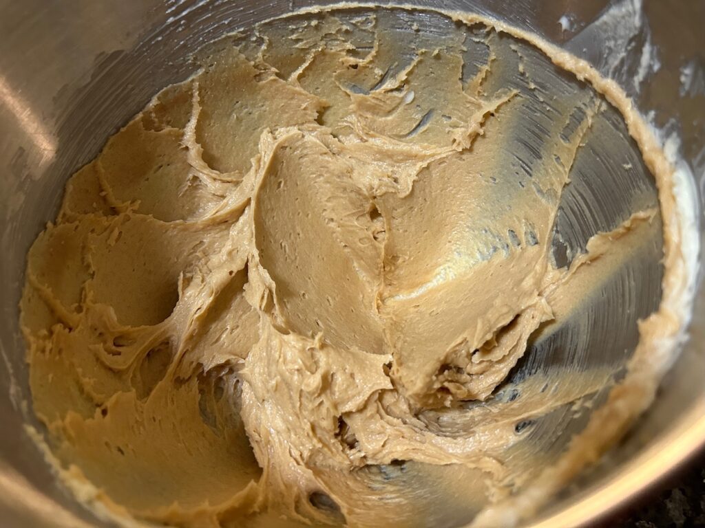 cookie batter before flour goes in