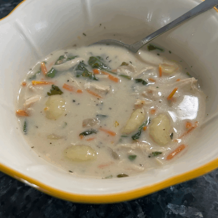 Chicken & Gnocchi Soup (Olive Garden Copycat Recipe)