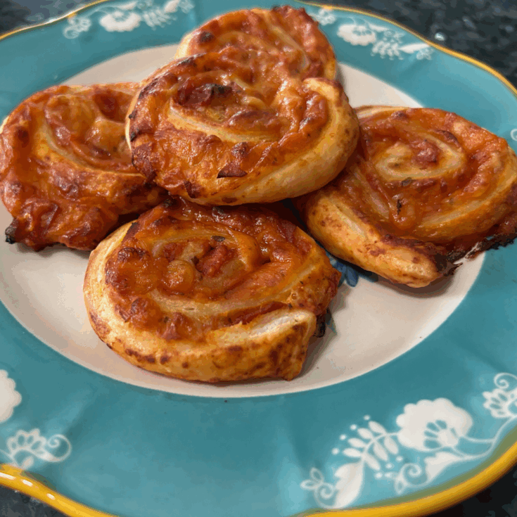 Puff Pastry Pizza Pinwheels