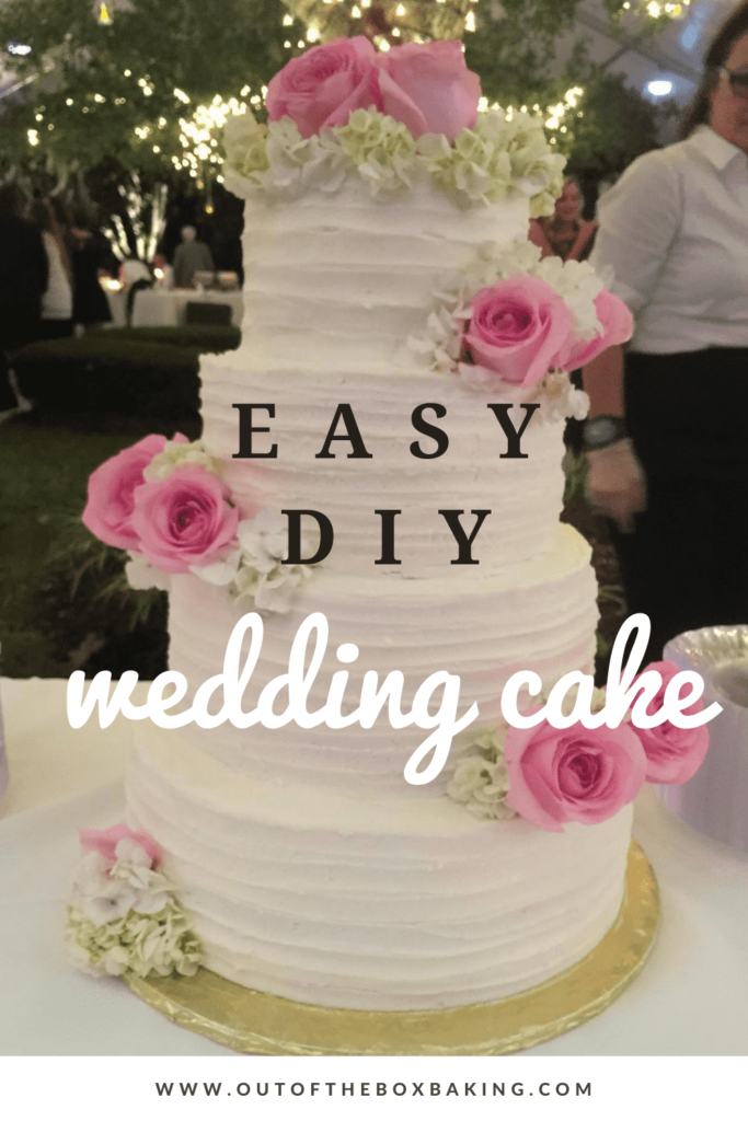 Easy DIY Wedding cake from Out of the Box Baking