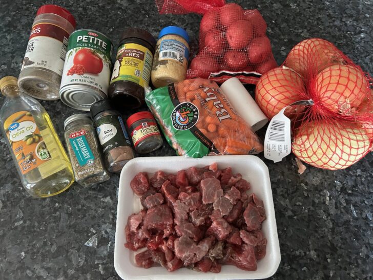 Rustic Italian Beef Stew ingredients