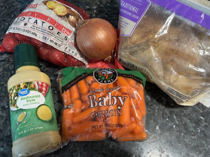 Tuscan Roasted Chicken and Veggies ingredients