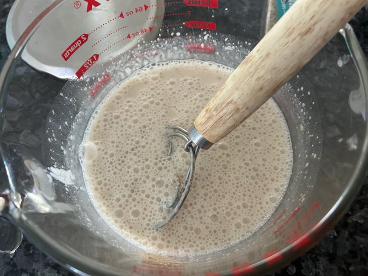 Rosemary Garlic Focaccia wet ingredients