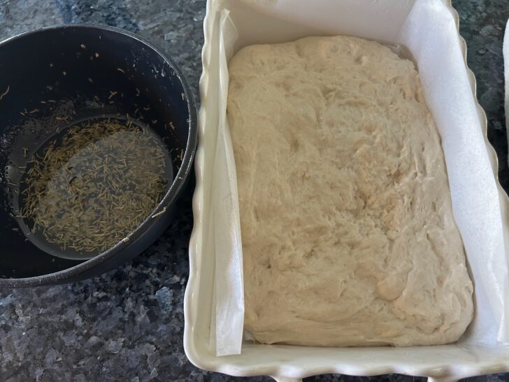 Rosemary Garlic Focaccia dough